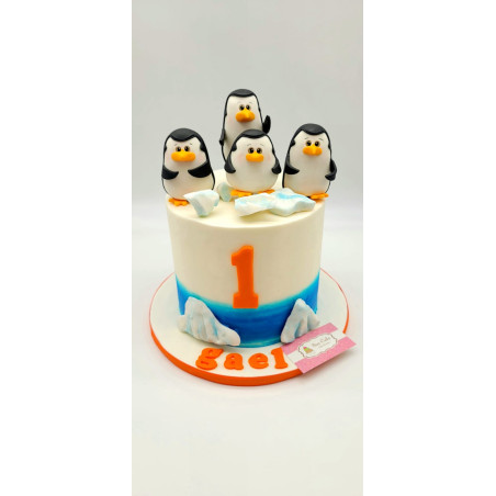 Pastel Infantil 4639 Los Pingüinos de Madagascar